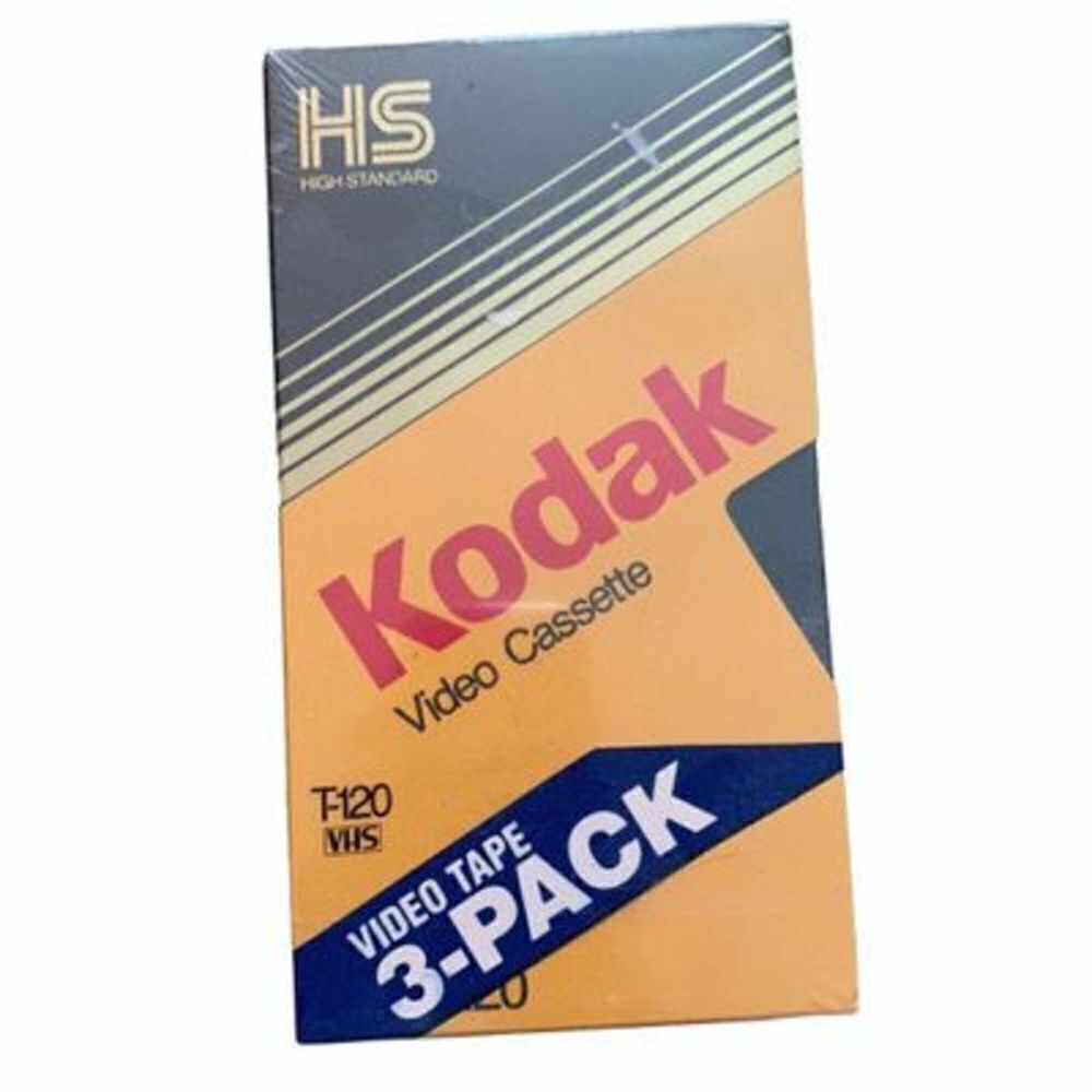 Kodak T-120 Video Cassette 3 Pack